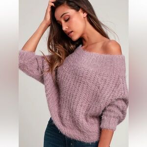 Sweet Lemon off the shoulder sweater